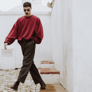 Sweatshirt Boxy - Burgundy