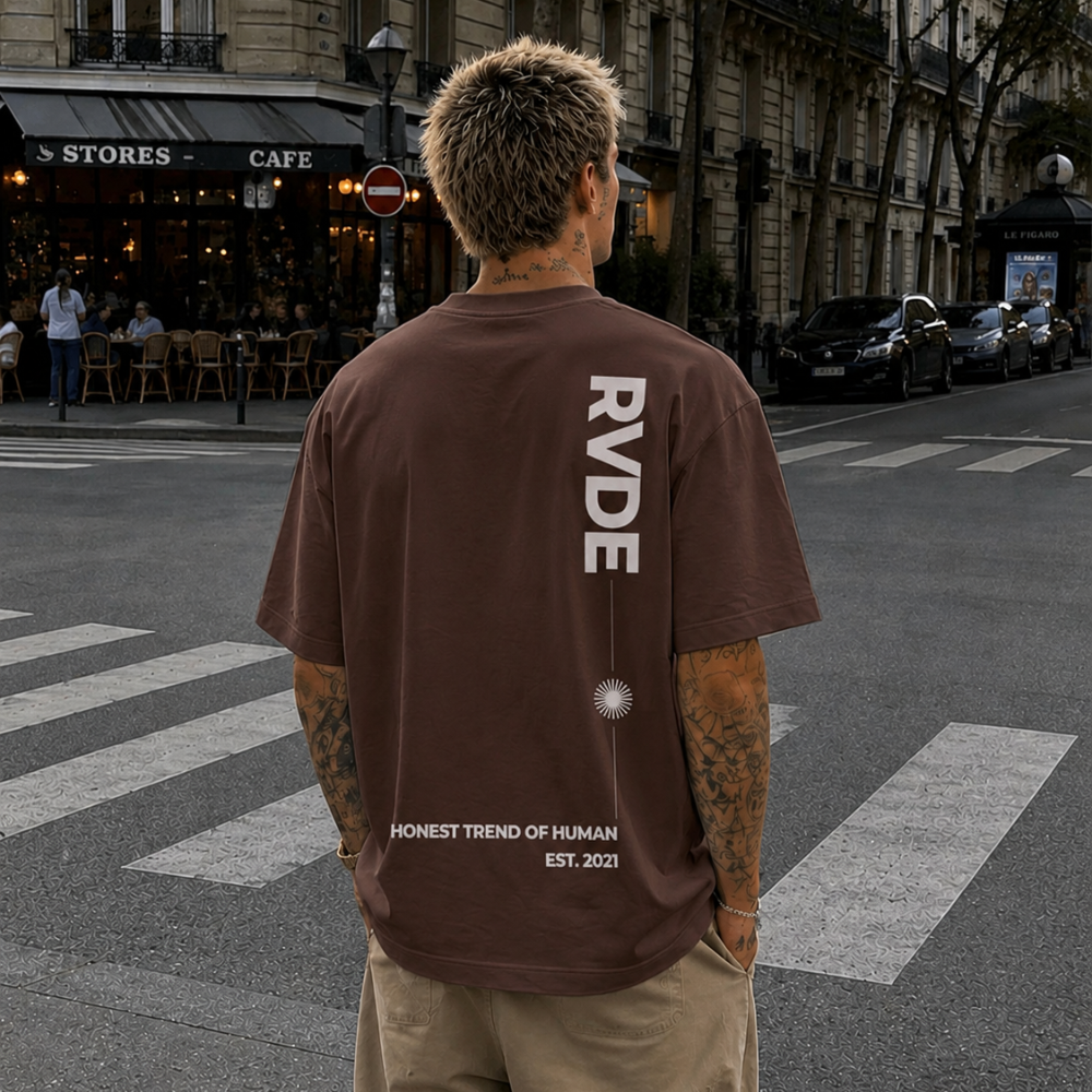t-shirt Oversized castanho_RVDE