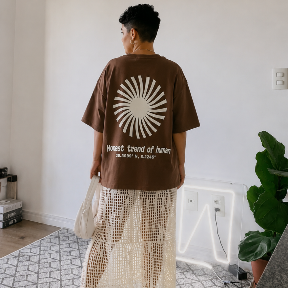 t-shirt sol_castanho